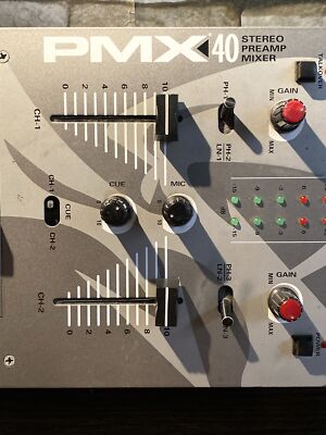Gemini PMX-40 Stereo Preamp Mixer Not Tested | eBay