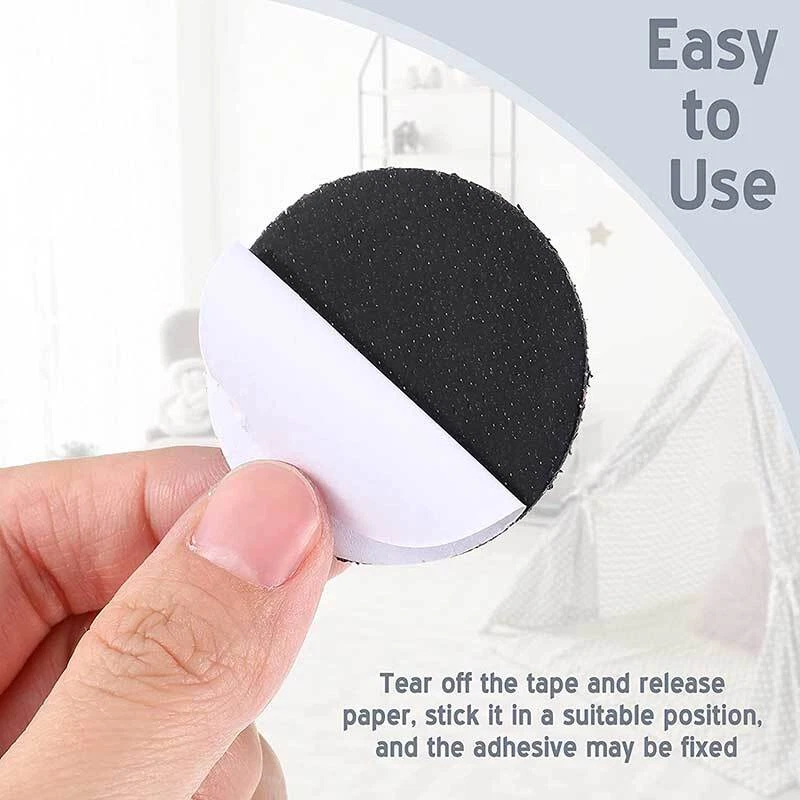 5-30 Pairs Self Adhesive Hook Loop Fastener Dots Sticky Nylon Tape Anti Slip Mat - Image 4 of 4