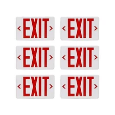 TANLUX Red Exit Sign, LED Emergency Exit Light with Battery Backup, UL Listed...
