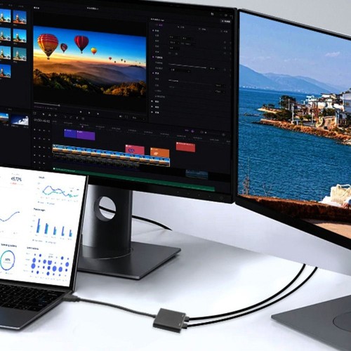 USB 3.0 zu HDMI USB auf Dual-HDMI-Konverter 1080P HDMI-Adapter kabel Fernsehen - Bild 9 von 10