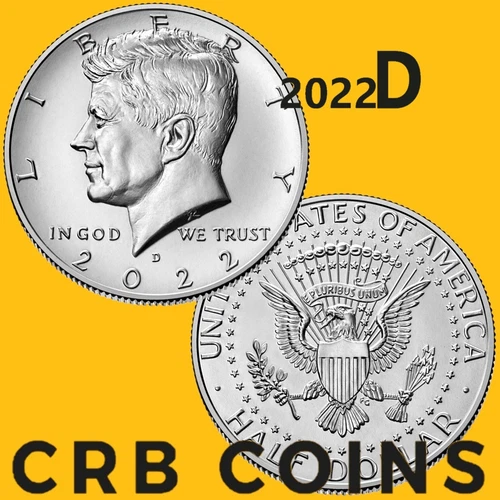2022-D United States Kennedy Half Dollar - KM#A202b - (BU) from Mint - HD22D