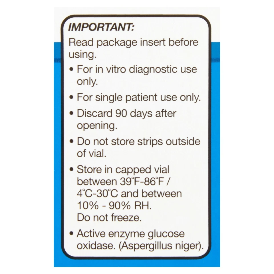Тест-полоски на глюкозу в крови Equate для диагностики in vitro не замораживаются 50 штук - Изображение 4 из 4