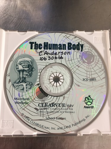 The Human Body Clearvue Cd Rom School Edition Homeschooling - Picture 2 of 4