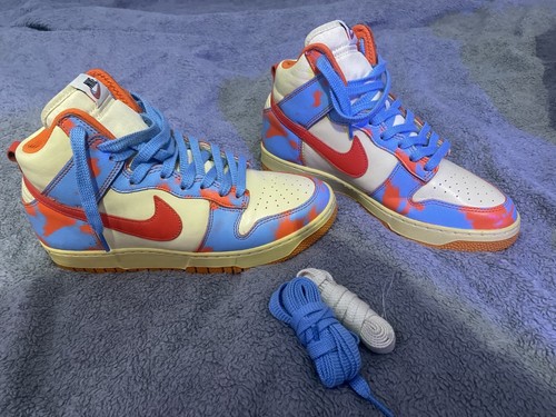 NIKE DUNK HIGH 1985 SP ORANGE ACID WASH uk 7 unworn - Picture 2 of 9