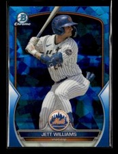 2023 Bowman Draft Sapphire Edition #BDC-89 Jett Williams New York Mets