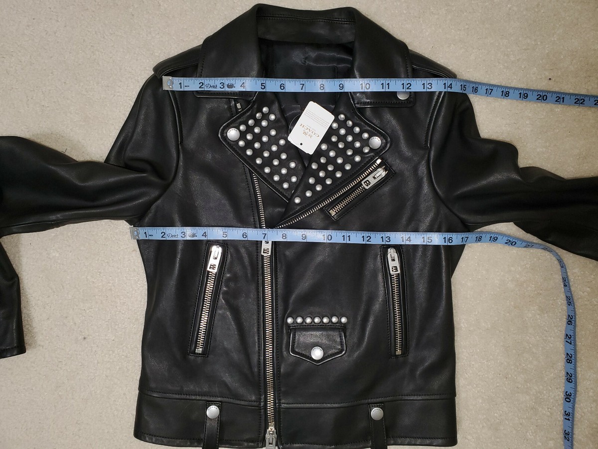 NWT $1295 COACH Women Black Luxury Cow Leather Embellished