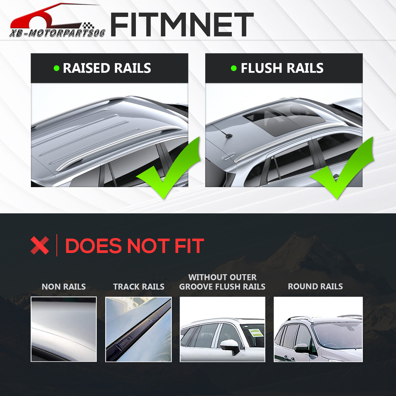 53" Universal Lockable & Adjustable 300LBS Roof Top Bars Cargo Carrier Luggage