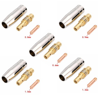 3 Pcs For 15AK MIG Welding Welder Torch Nozzles Contact Tip Nozzle 0.6mm-1.2mm