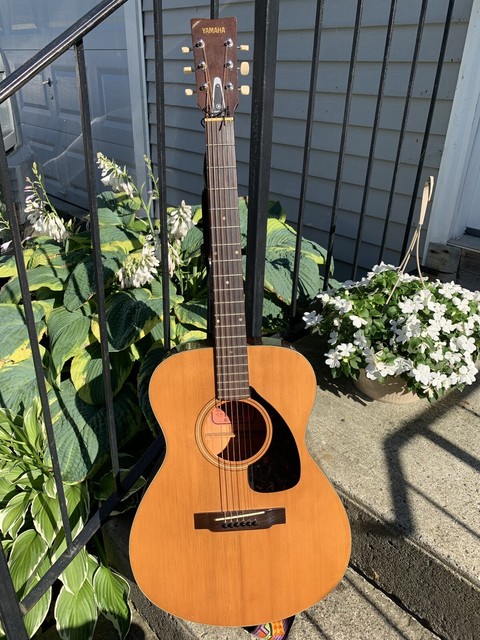 Vintage 1966 Yamaha Red Label Nippon Gakki Fg 110 Acoustic Guitar