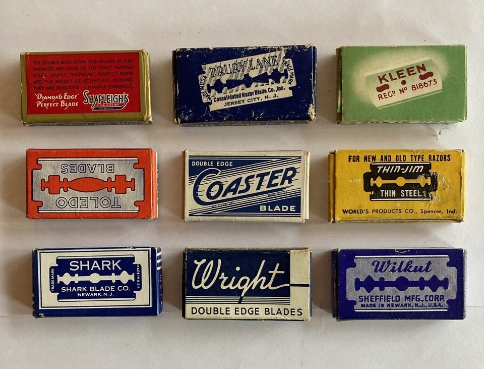 Vintage Razor Blade Packages (9 Total) | eBay