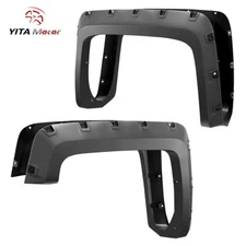 4X Pocket Rivet Wheel Fender Flares for 14-19 Chevy Silverado 1500 2500 3500 HD