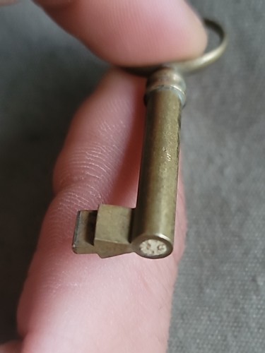 Old Miniature Brass Skeleton Key◇ Old Metal Key! - 第 4/7 張圖片