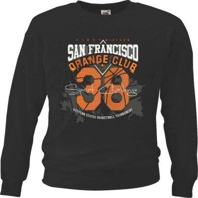 Sweatshirt SAN FRANCISCO BAR UND CLUB JAZZ UND BASS LET THE MUSIC PLAY JAZZBAND