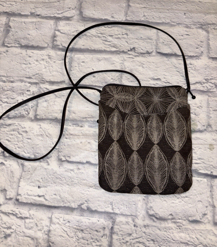 Maruca Designs Purse Crossbody Tapestry Bag Handmade Boulder CO Brown Ivory