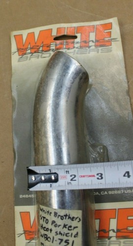 Harley Davidson White Brothers Porker Exhaust Heat Shield A - Picture 7 of 7