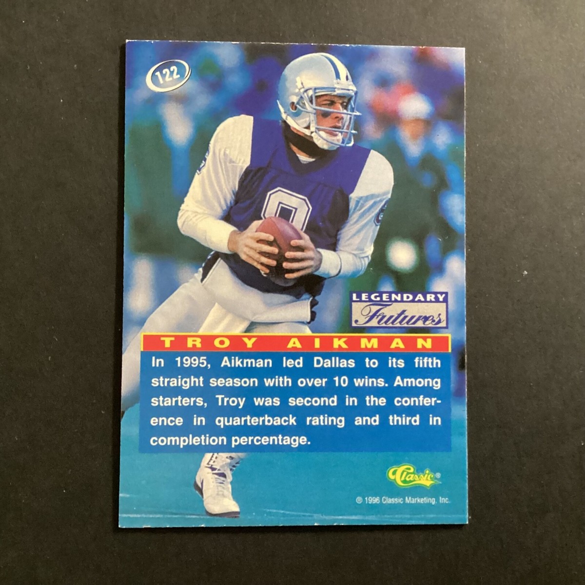 1996 Classic 96 Visions Legendary Futures Troy Aikman #122 Ex | eBay