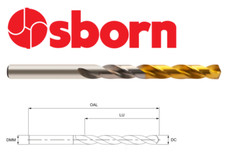 Image of 11.7mm COBALT JOBBER DRILL BIT TiN COATED HSSCo8 EUROPA OSBORN 8105051170 P254