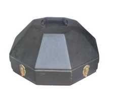 Western Cowboy Hat Case Can Hard Plastic Black With Handle