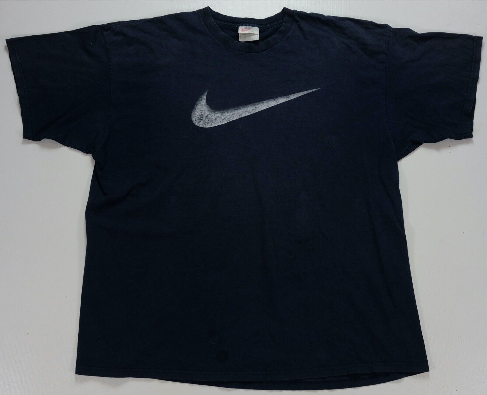 VINTAGE NIKE BIG SWOOSH DEFINITION TEE SHIRT LATE 1980S LARGE MADE IN USA