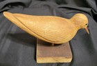 Vintage Hand Carved Wood Bird Sculpture Spotted Sandpiper — photo 1