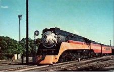Vtg Postcard Southern Pacific Railroad Coast Daylight Steam Locomotive 4454 CA
