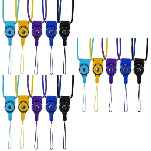 Set of 3 Mobile Phone Straps Hanging Chain Cell Lanyard Detachable - Zdjęcie 2 z 9