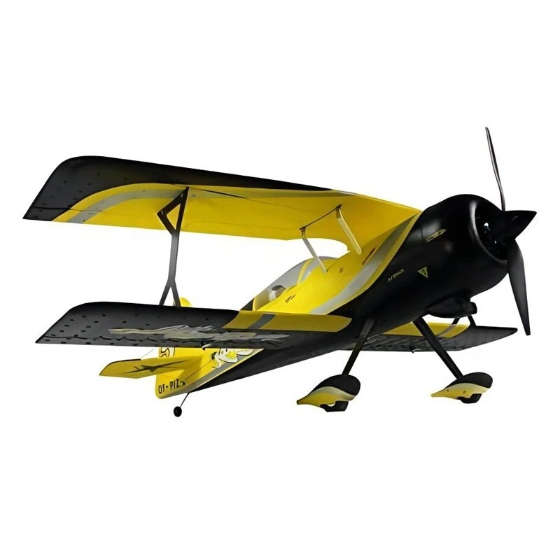 Dynam Pitts Python Modelo 12 Amarillo 4S RC Acrobático 3D Deportivo Biplano Foto 3 de 4