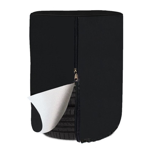 Black Tire Case Tire Protection Cover Waterproof Tyre Spare Cover Uv-Proof Wheel - Picture 12 of 13