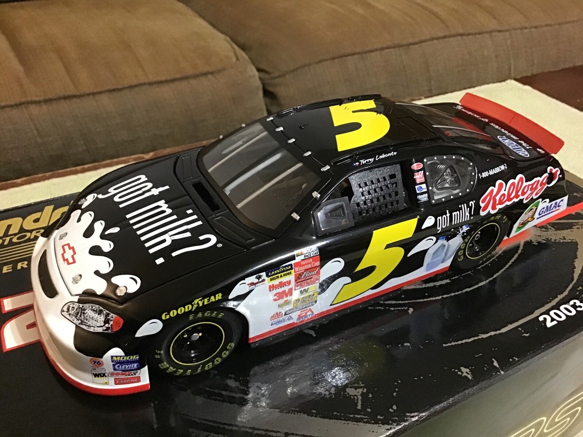 2003 Team Caliber Owners TERRY LABONTE #5 Kelloggs Got Milk