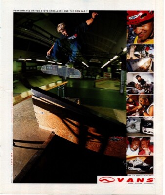 ROLL7. WERBUNG 13X11'' STEVE CABALLERO UND DAS NEUE CAB 7 - VANS
