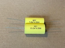 Leslie Speaker RECAP KIT 7.8 uf & 12.5 uf New MPT Polypropylene Film Capacitors