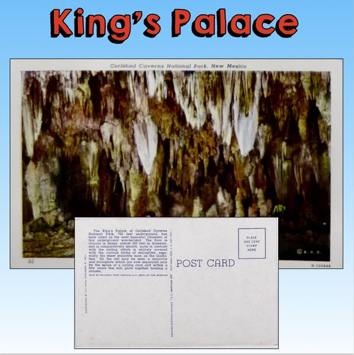 Early 1900 Carlsbad Caverns Postcards Photo Color Linen Unposted - Picture 5 of 10