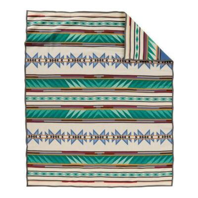 Black Twin Authentic Pendleton Chief Joseph Robe Blanket
