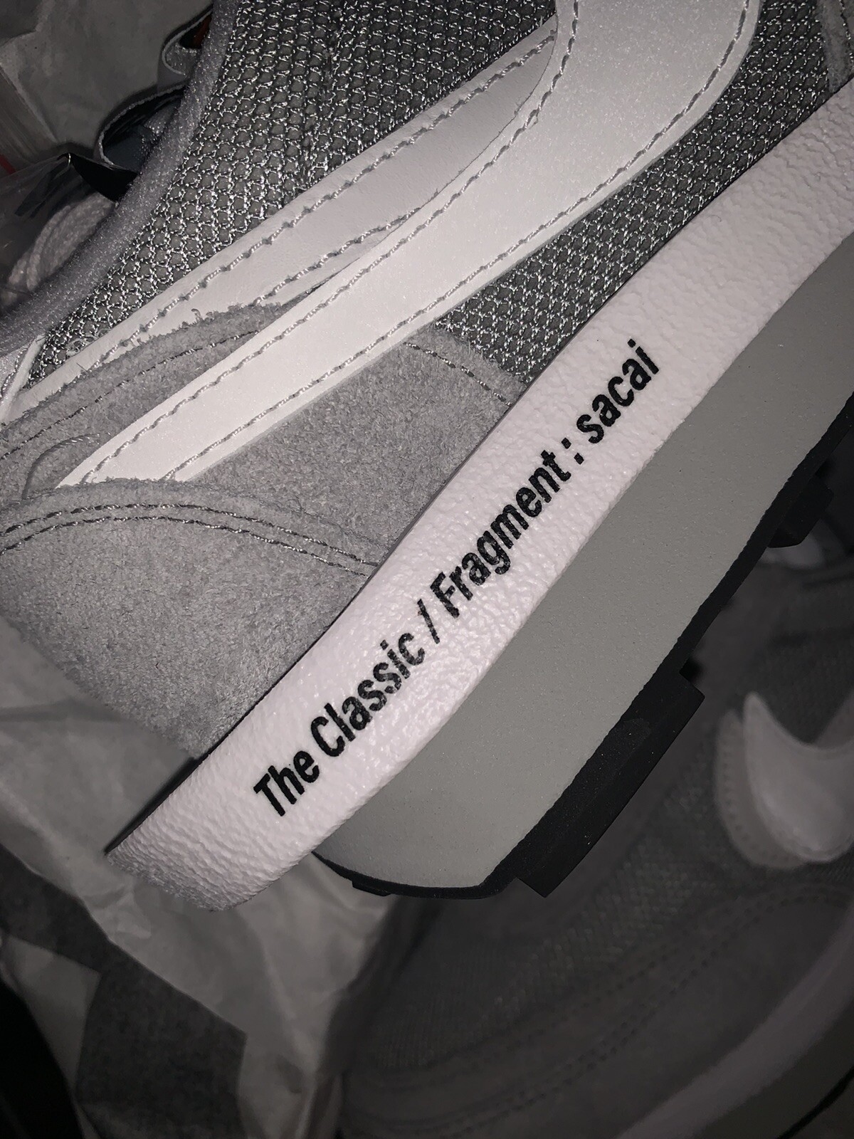 SACAI X NIKE Nike LD Waffle X Sacai X frammento grigio chiaro fumo UK 4