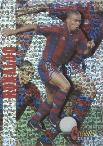 Panini Card Calcio 97 1997 Serie A #123 Ronaldo Barcelona PRISM