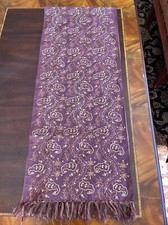 Vintage Embroidered Indian  Shawl, 74  x15  