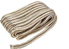Seachoice Double BraidedNylon Dock Line Rope 5/8" x 25' Gold/WHT 40051 FREE SHIP