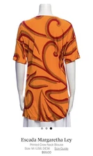 ESCADA blouse . please read description in the pictures , beautiful silky orange