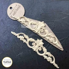 WoodUbend Heat Bendable Molding Pack of Two Pediments WUB2118 19.5x5cm