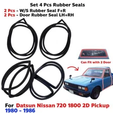 Windscreen Seal Rubber Door Seal Fits Datsun Nissan 720 Truck 1980-86 4 PCS New