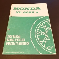 Honda XL 600 V V Genuine Workshop Manual Supplement 67MAW900