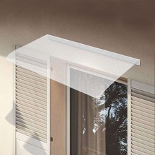 NEW Curved Window Awning-Invisible Outdoor Front Door Overhang Canopy Clear