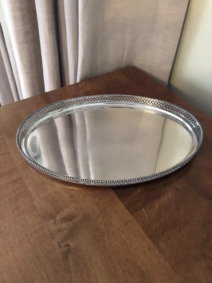 Antigua bandeja ovalada plateada de Van Kempen Begeer & Vos Foto 2 de 4