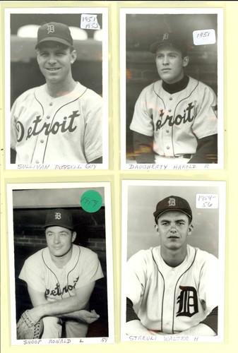 38 Vintage George Brace 4x6 photos 1930-1960's Detroit Tigers Names in Descrip - Picture 5 of 12