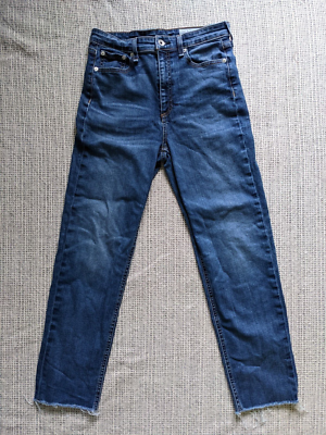 RAG & BONE Nina High Rise Ankle Cigarette Jeans Size 27