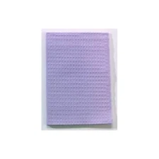 Tidi 917400 Dental Patient Bibs 13" X 18'' 3+1 Ply Paper Poly Lavender 500/Cs