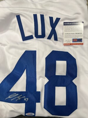 Gavin Lux Autographed Los Angeles Dodgers Jersey PSA/DNA COA