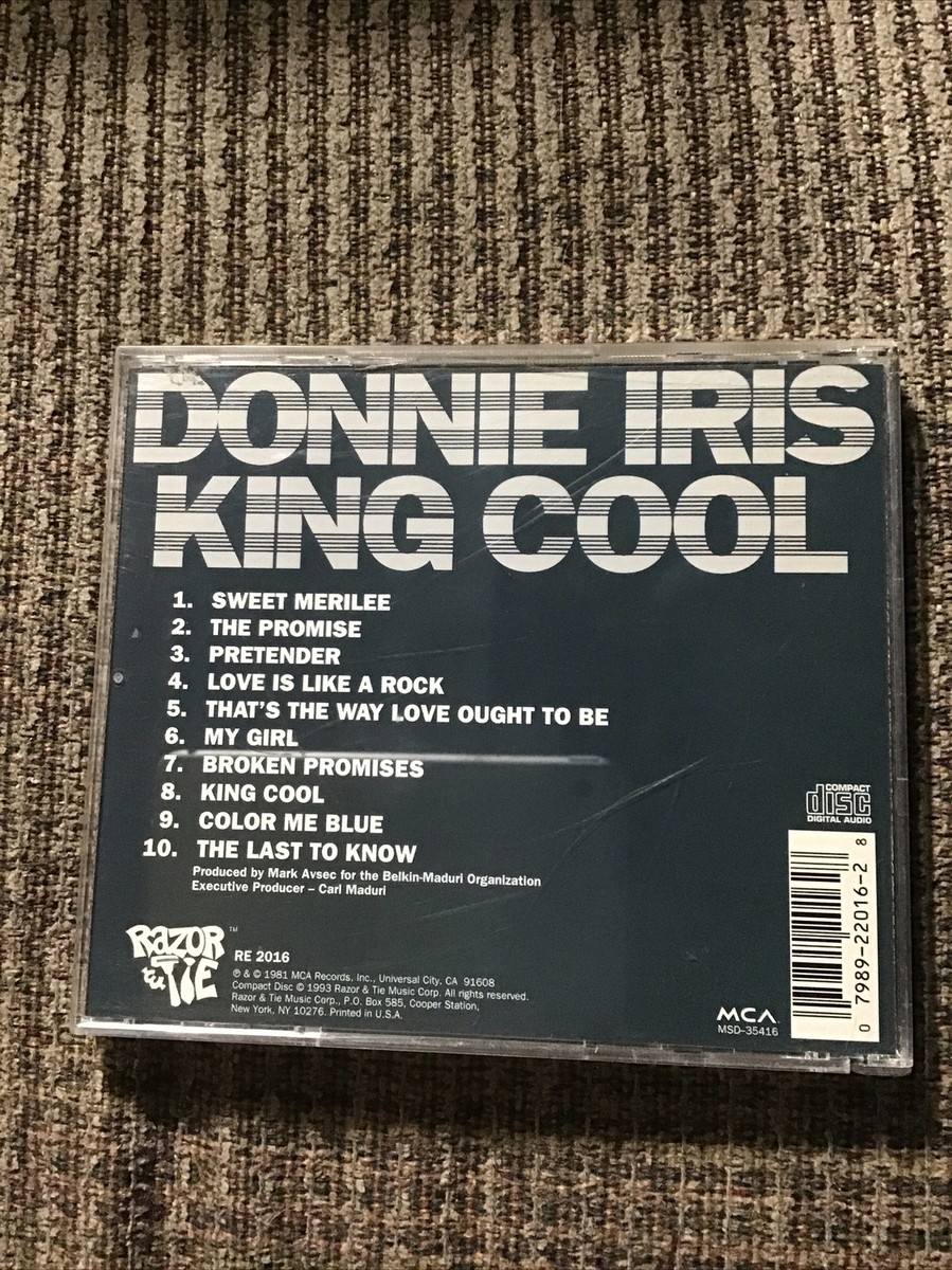 DONNIE IRIS KING COOL 1981 CD RAZOR & TIE/MCA PRINT OOP 10TRX | eBay