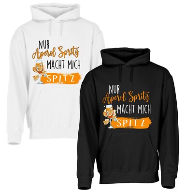 Aperol Spritz Hoodie mit Kapuze, Sweatshirt, Pullover, Karneval, Fasnet,Funshirt