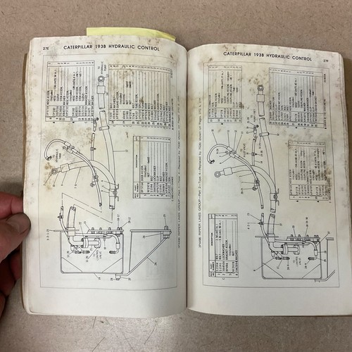 CAT Caterpillar 193B PARTS MANUAL BOOK HYDRAULIC CONTROLS for D9H TRACTOR sn 42V - Foto 4 di 4